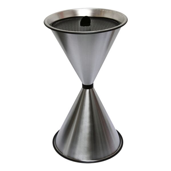 SZ Metall Stand-Aschenbecher »spitze Kegel« Edelstahl, silber, 40x71 cm
