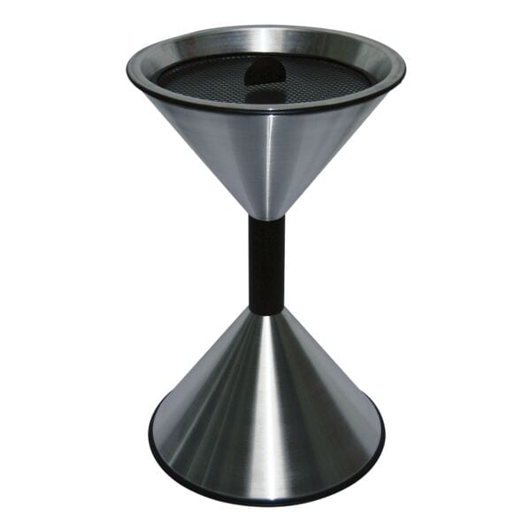 SZ Metall Stand-Aschenbecher »flache Kegel» Edelstahl silber, 40x71 cm