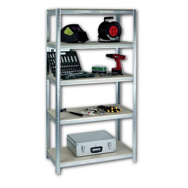 SZ Metall Schwerlastregal »Multitasker« 30 x 200 cm grau, 90x200x30 cm