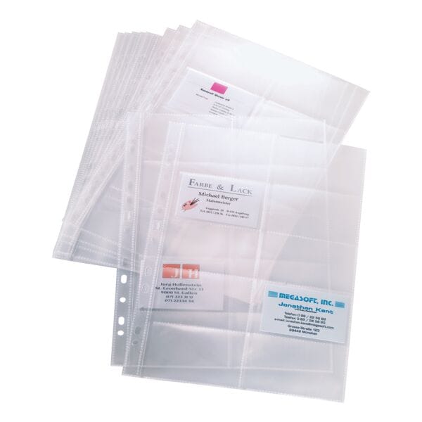 Sigel Visitenkartenhüllen VZ351 transparent, 31.3x21.8 cm