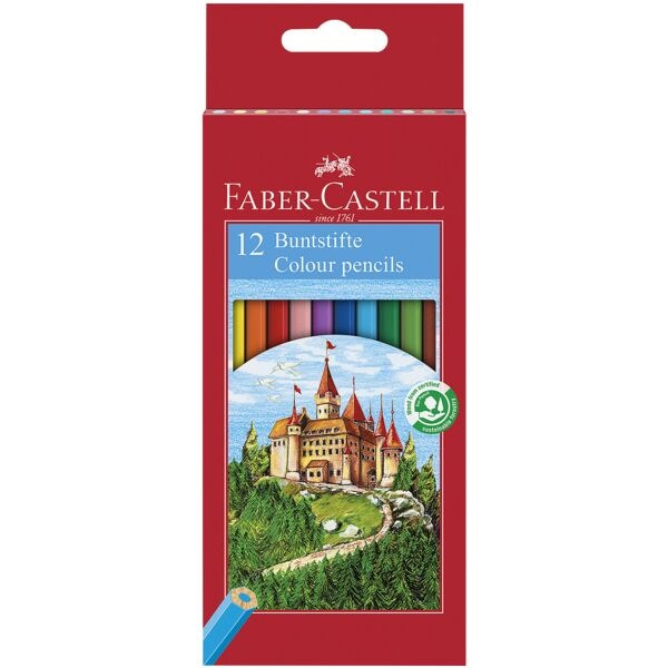 Faber-Castell (Schule) 12er-Pack Buntstifte »Castle« braun