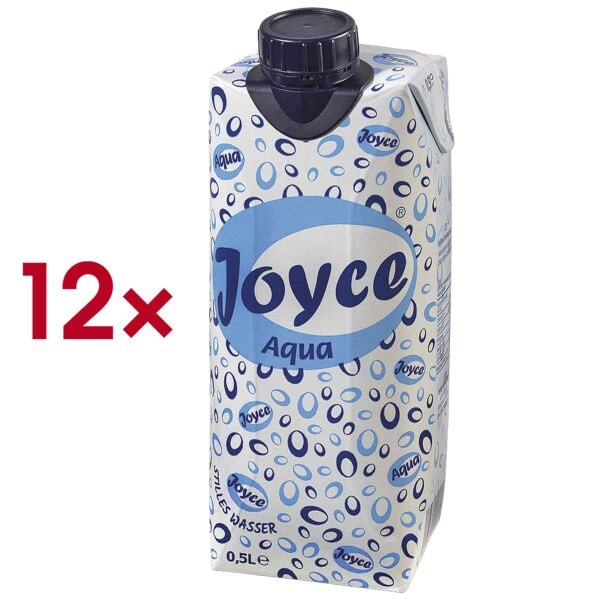 Joyce 12er-Pack Tafelwasser »Aqua still« 0,5 L türkis