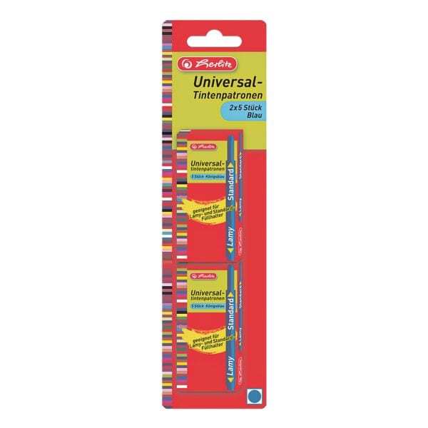 Herlitz Universal-Tintenpatronen blau