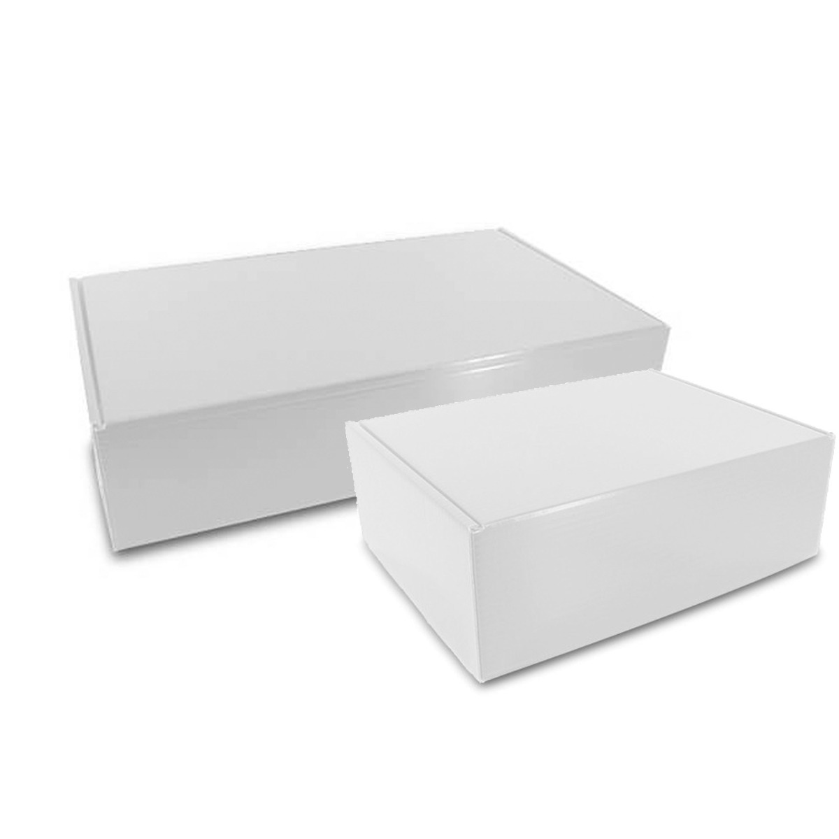 Luxus-Boxen für Lebensmittel 38x30x14cm Weiß - 25 Stück