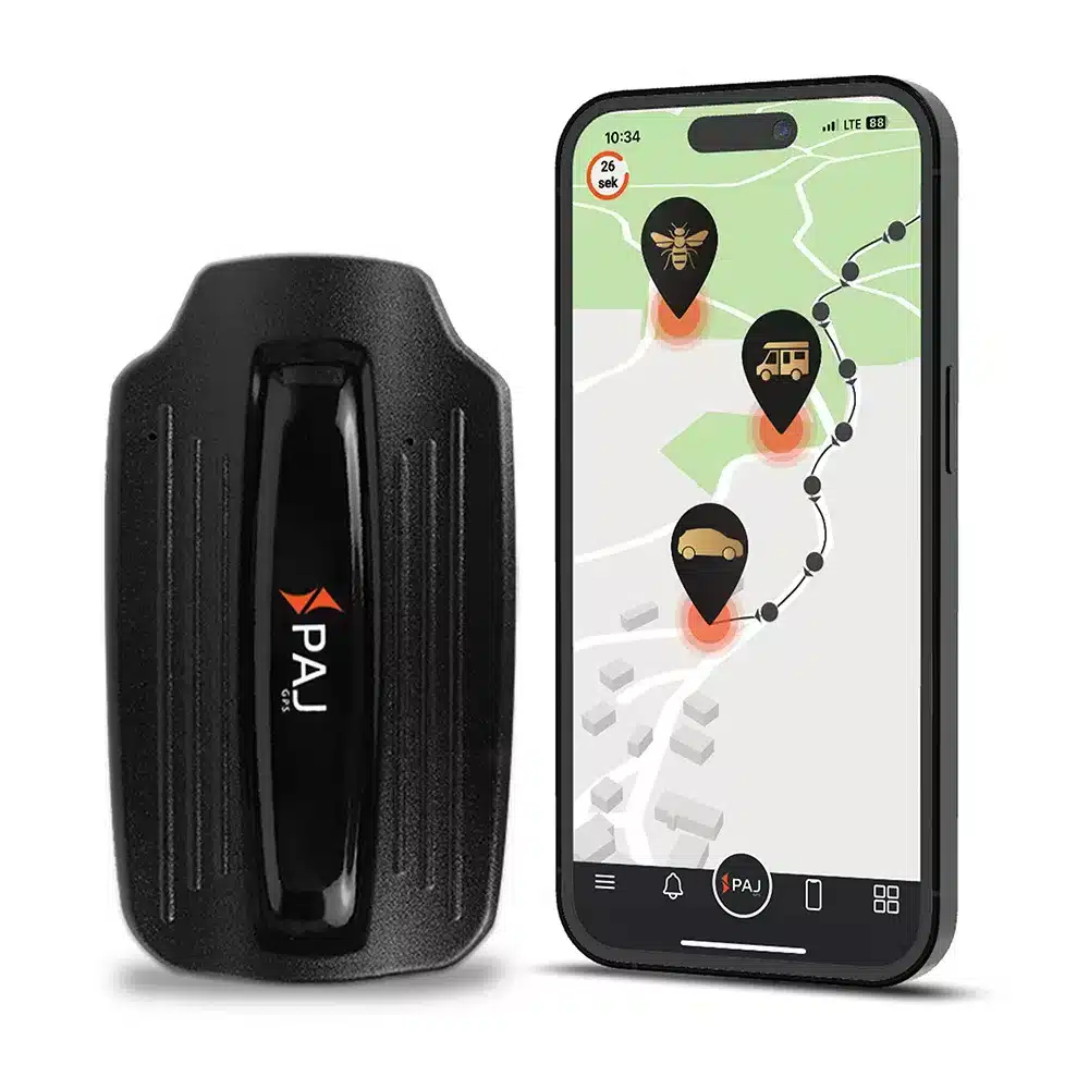 PAJ GPS Tracker POWER Finder 4G mit Magnethalterung für Fahrzeuge und Wertgegenstände. 90 Tage Batterielaufzeit