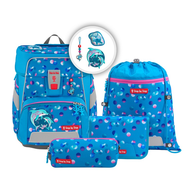 Step by Step Schulranzen-Set Space Dolphin Finja 5-tlg.