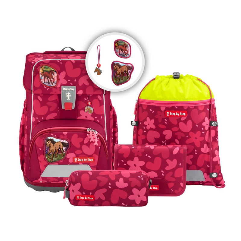 Step by Step Schulranzen Set Giant Wild Horse Nora 5-tlg.