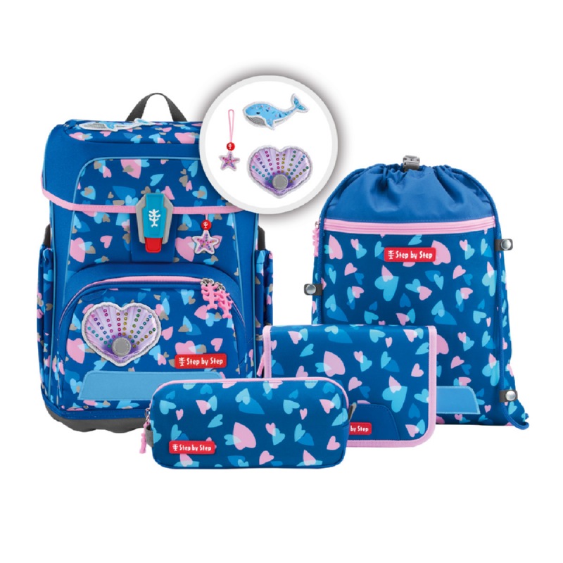 Step by Step Schulranzen-Set Cloud Reflect Seashell Pearl 5-tlg. - Special Edition