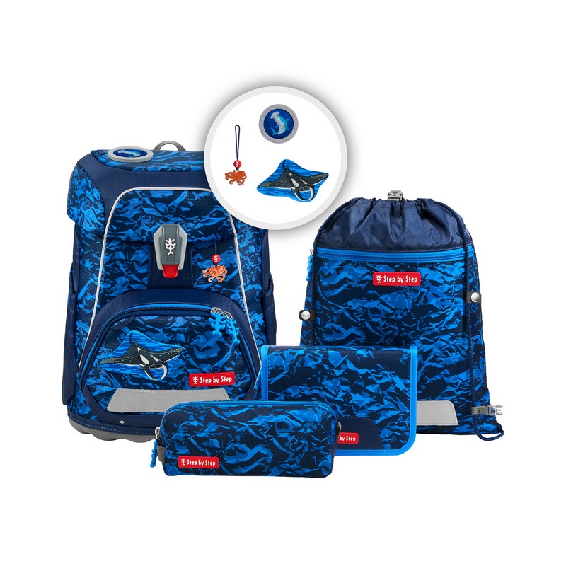 Step by Step Schulranzen-Set FIT Manta Rio 5-tlg.