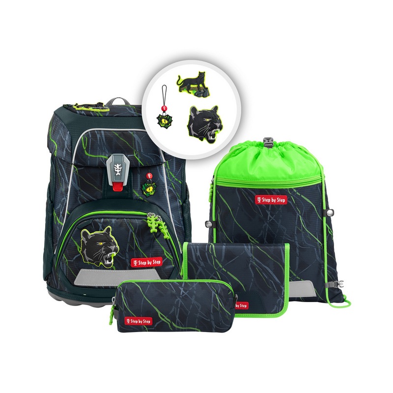Step by Step Schulranzen-Set FIT Danger Cat Chiko 5-tlg.