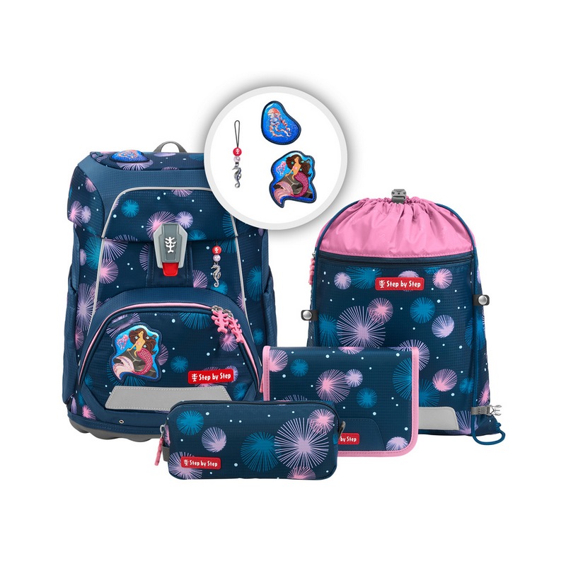 Step by Step Schulranzen-Set FIT Mermaid Delia 5-tlg.