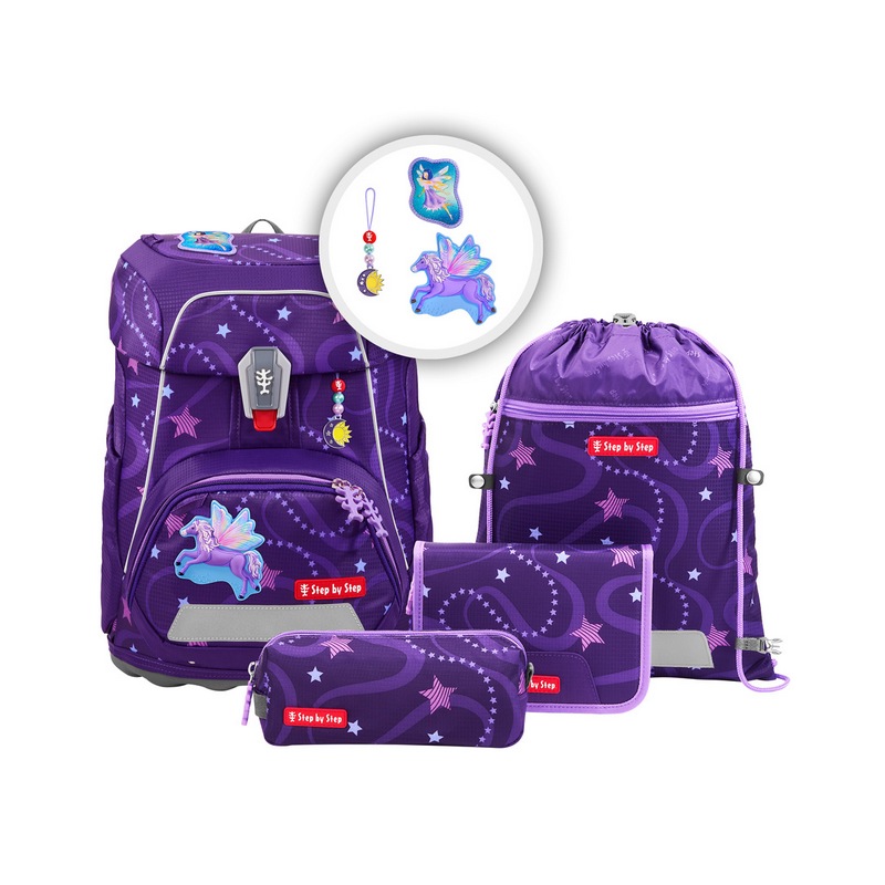 Step by Step Schulranzen-Set FIT Pegasus Emily 5-tlg.