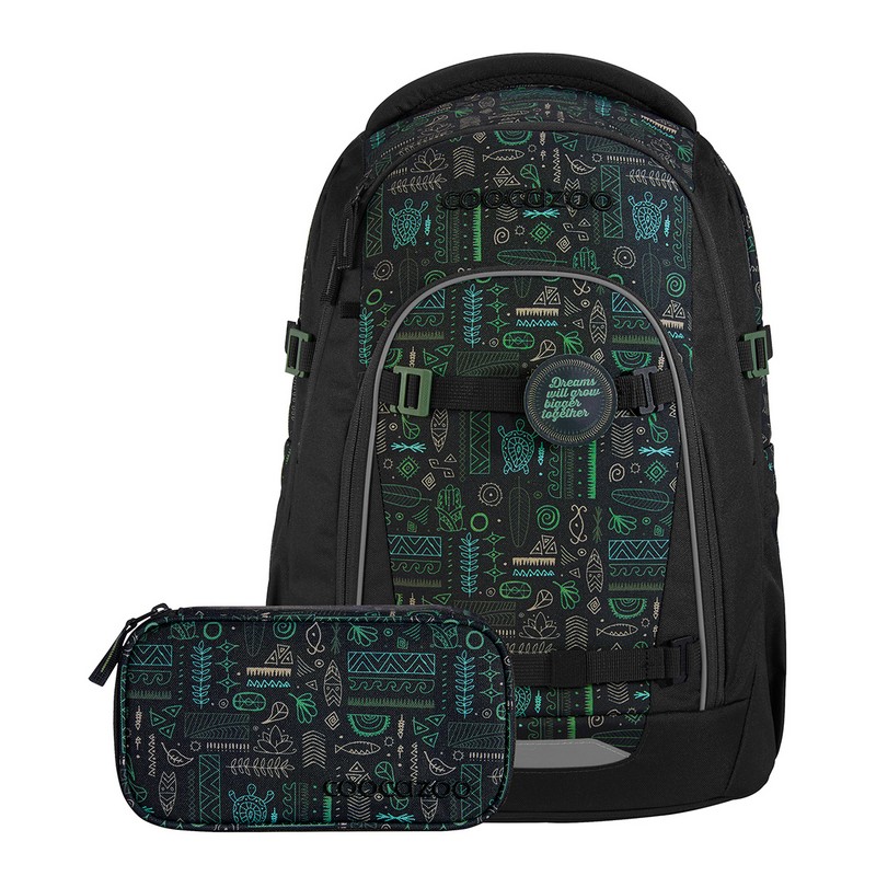 coocazoo Schulrucksack-Set Mate Free Spirit 3tlg. - Humedica Special Edition