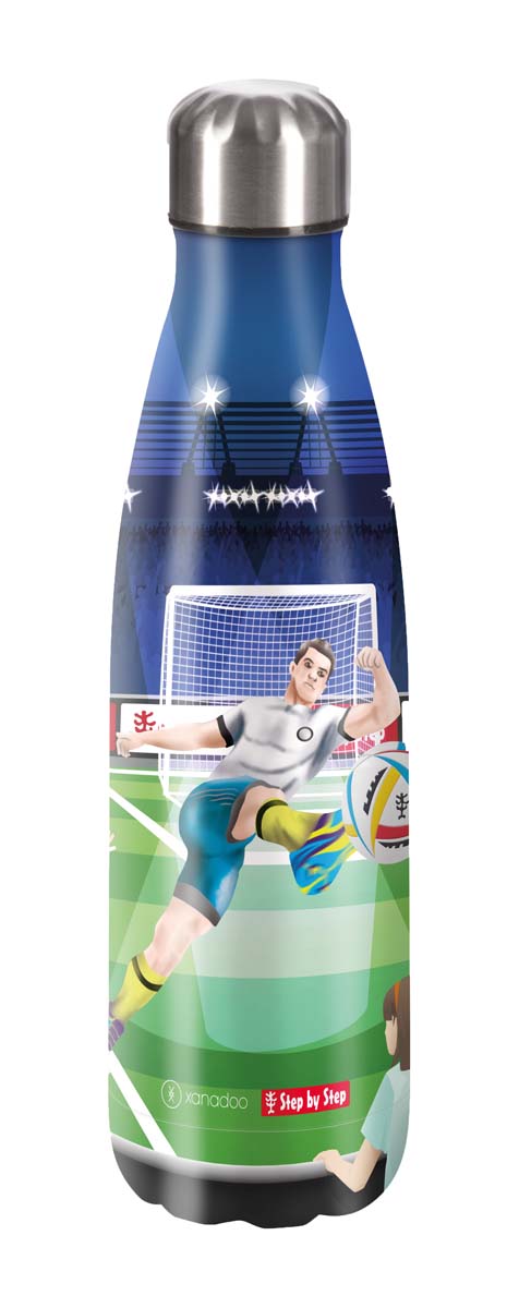 Step by Step Trinkflasche aus Edelstahl Soccer Ben