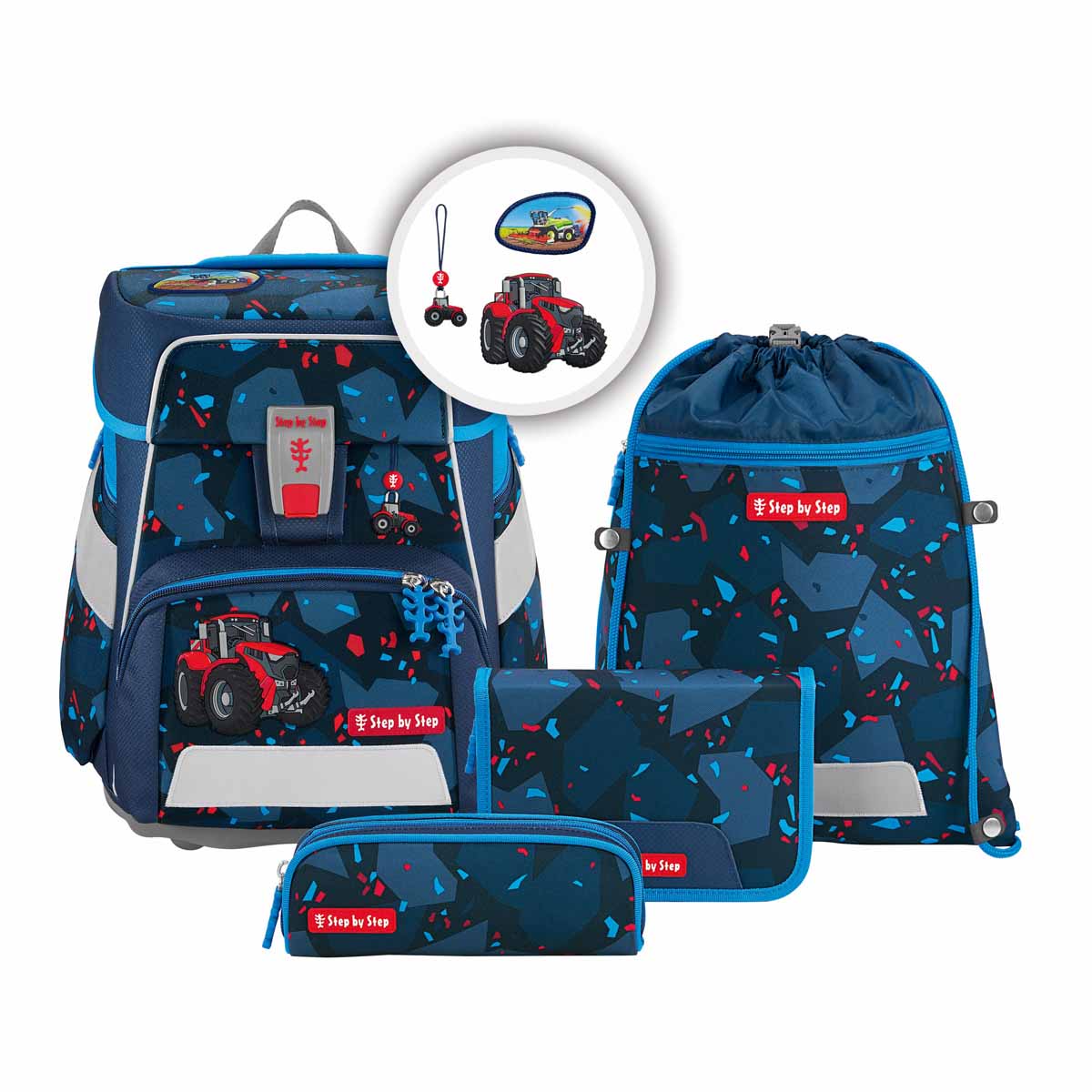 Step by Step Schulranzen-Set Space Tractor Freddy 5-tlg.