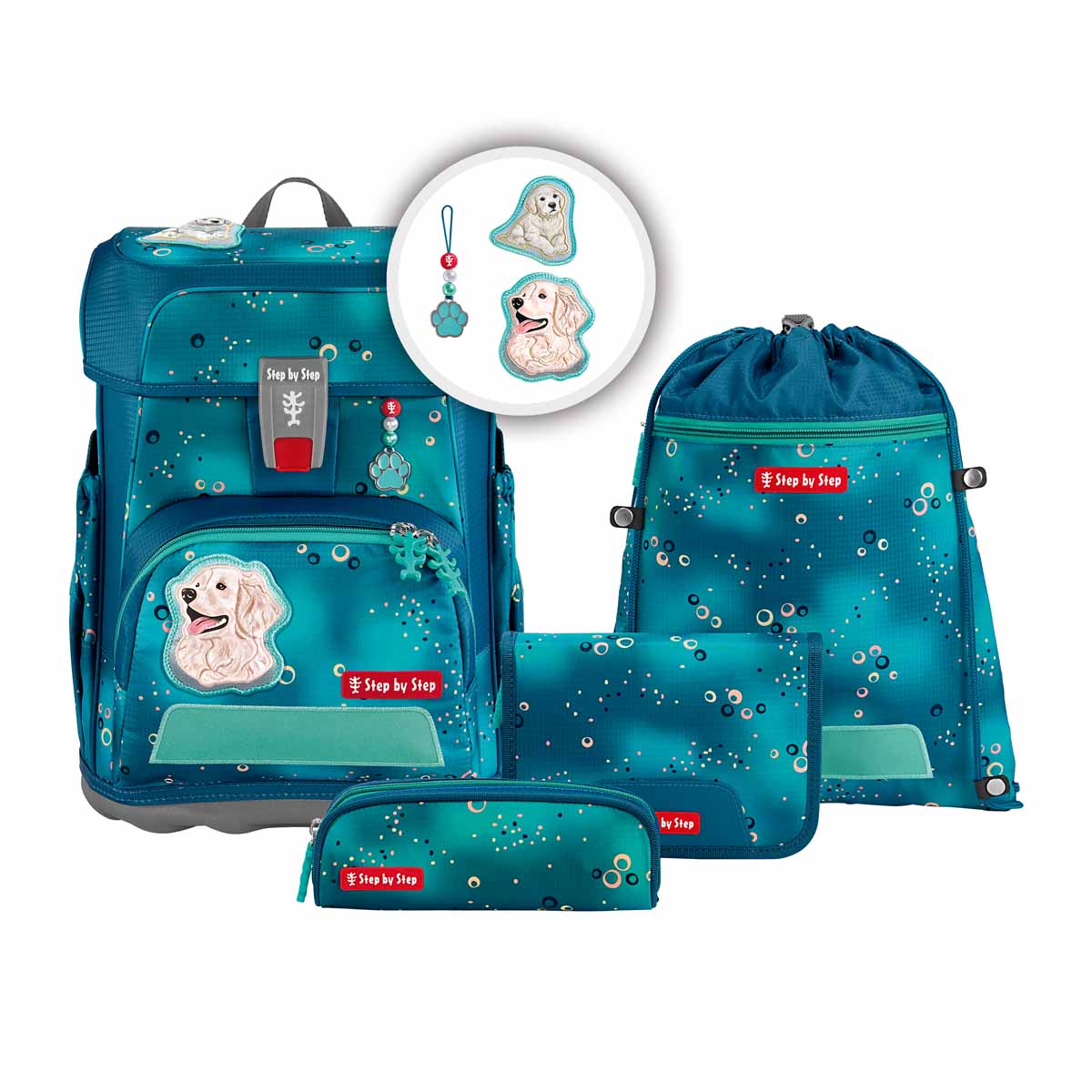 Step by Step Schulranzen-Set Cloud Dog Basty 5 teilig