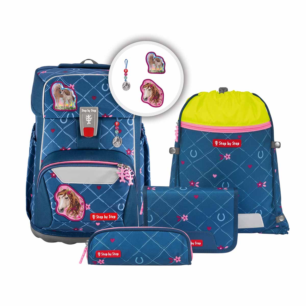 Step by Step Schulranzen-Set Giant Horse Lima 5 teilig