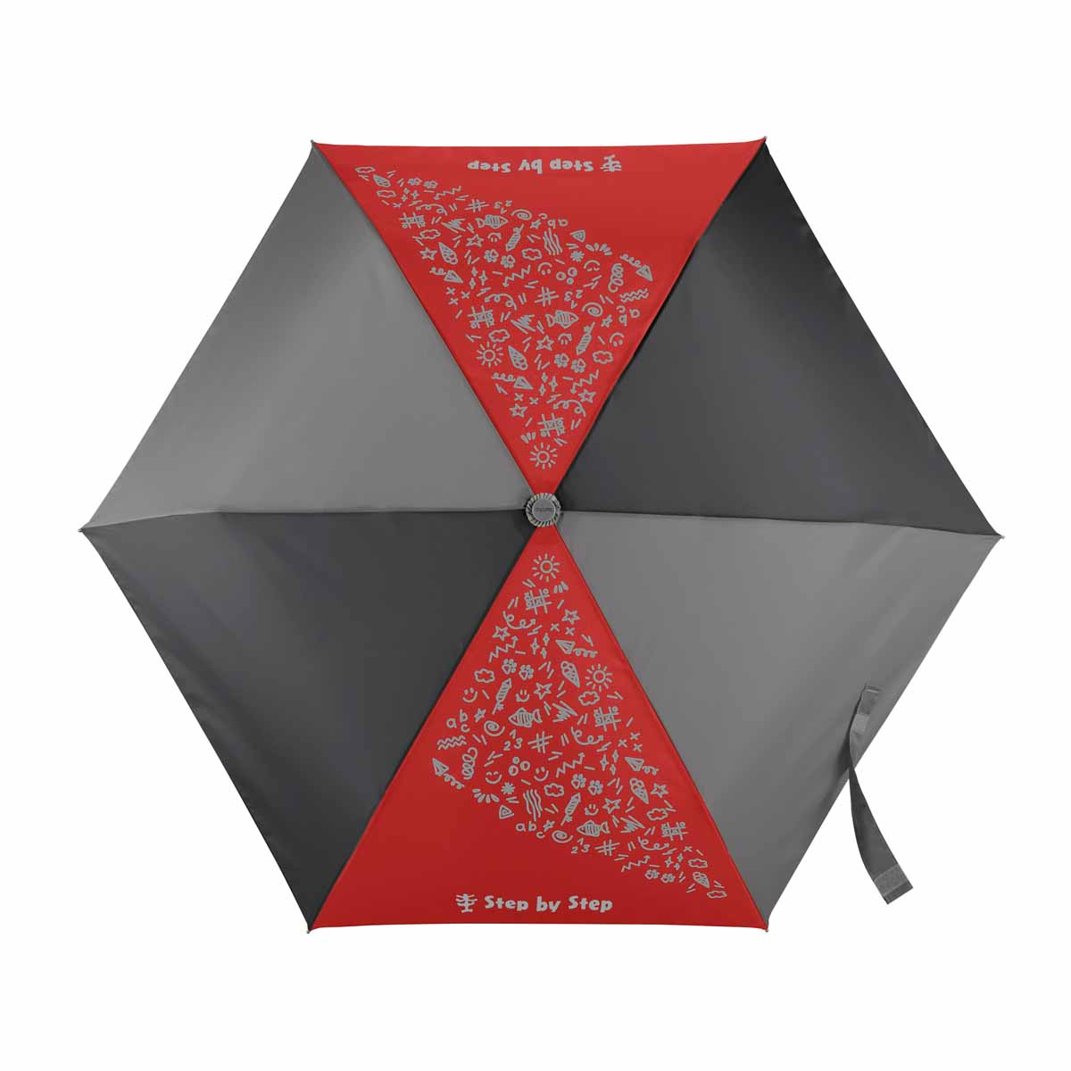 Step by Step Regenschirm Red Magic Rain Effect