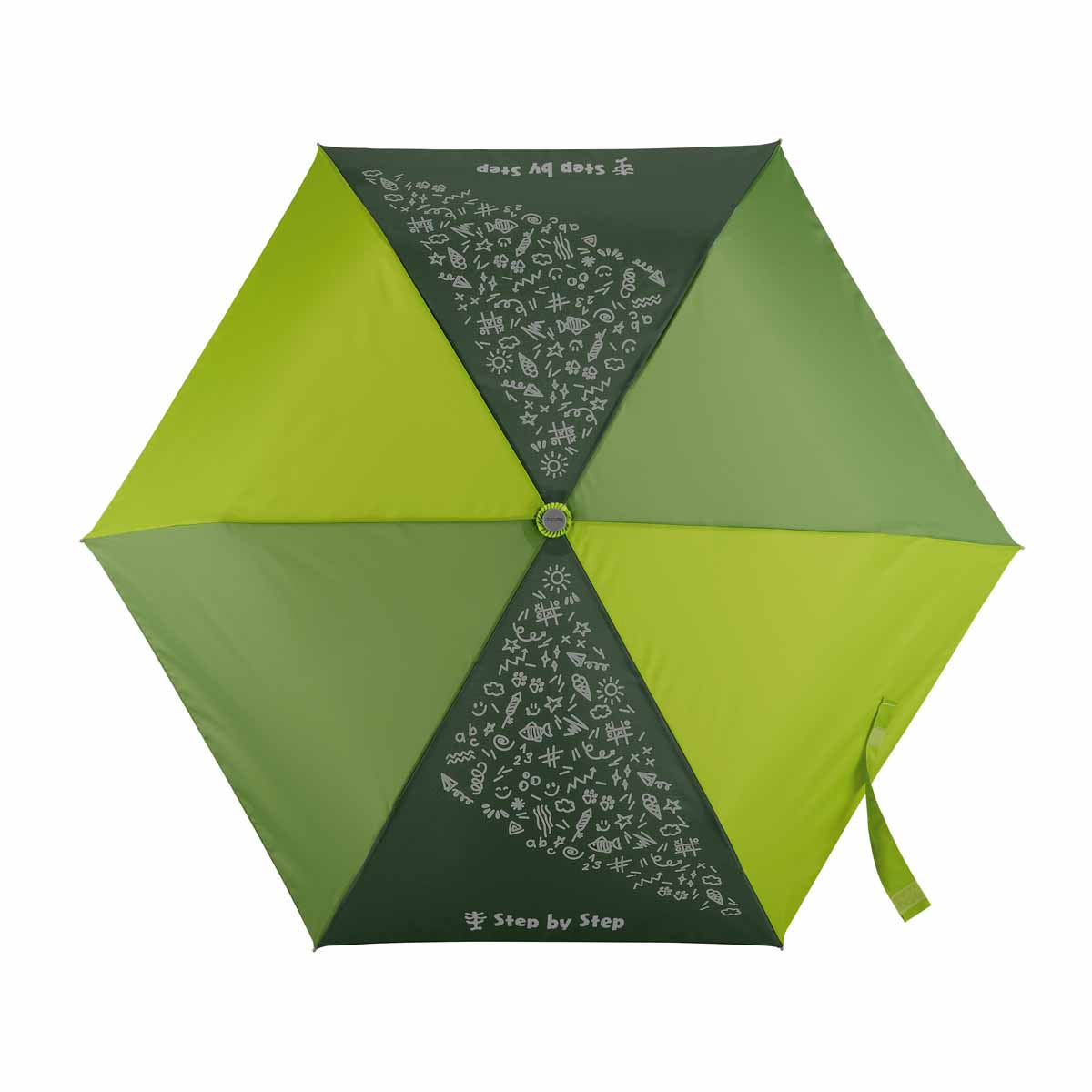 Step by Step Regenschirm Green Magic Rain Effect