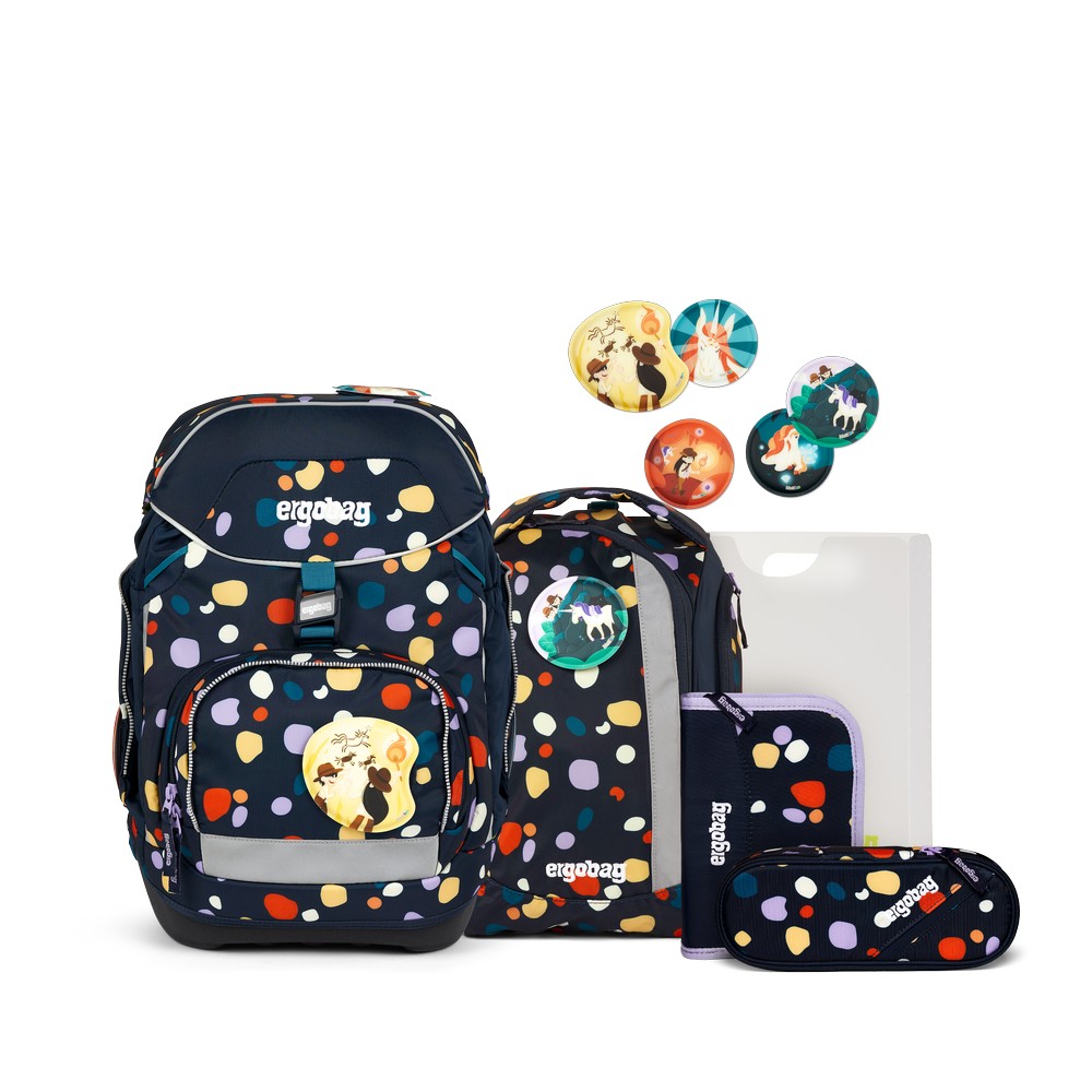 ergobag pack Schulranzen Set Bärnsteinhöhle 6tlg.