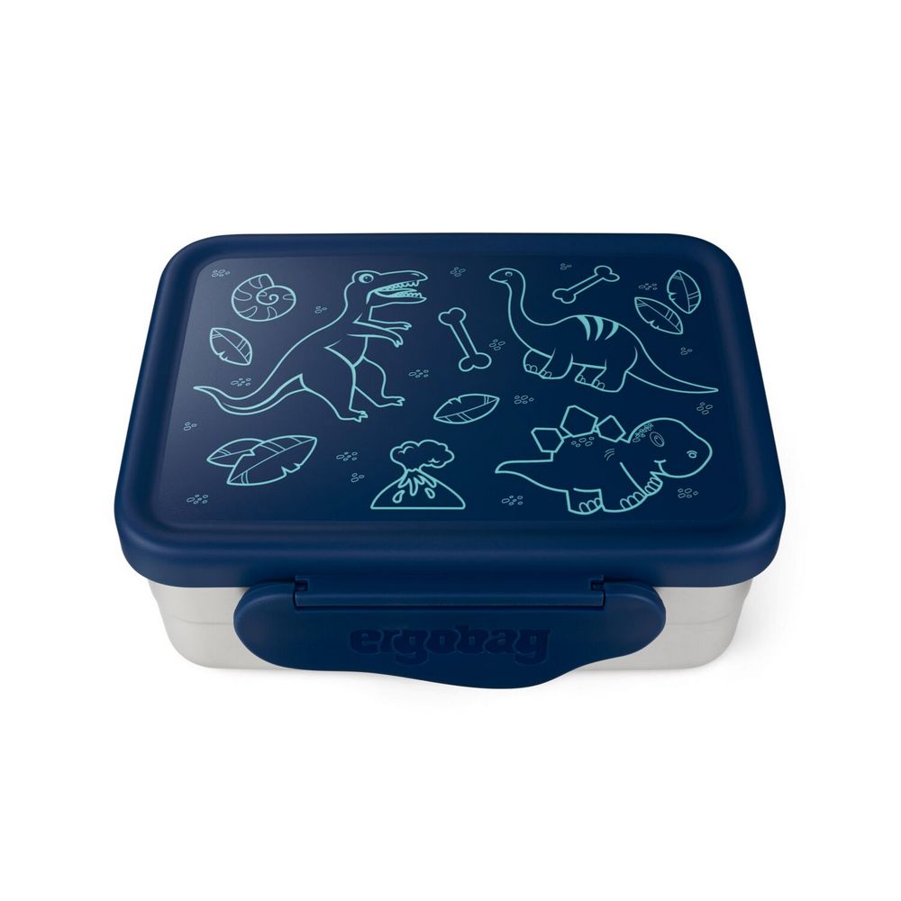 ergobag Brotdose Edelstahl Blau