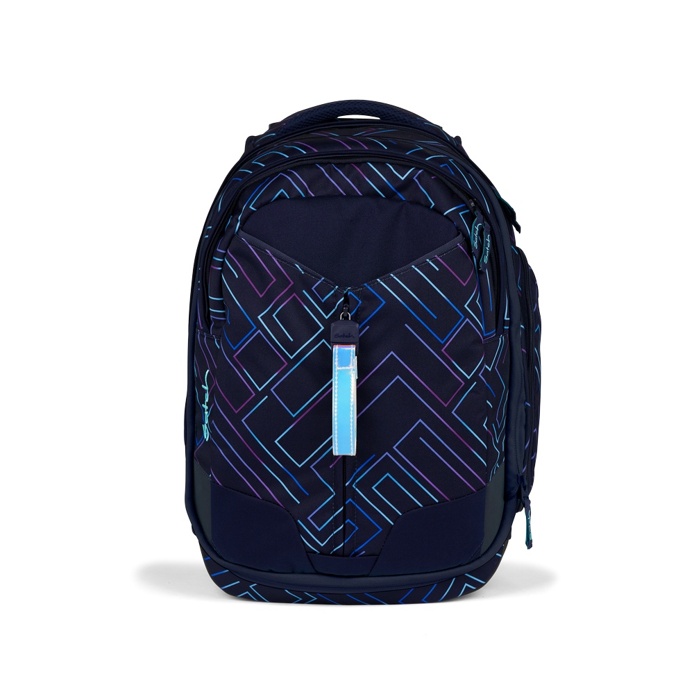 satch Schulrucksack match Purple Laser