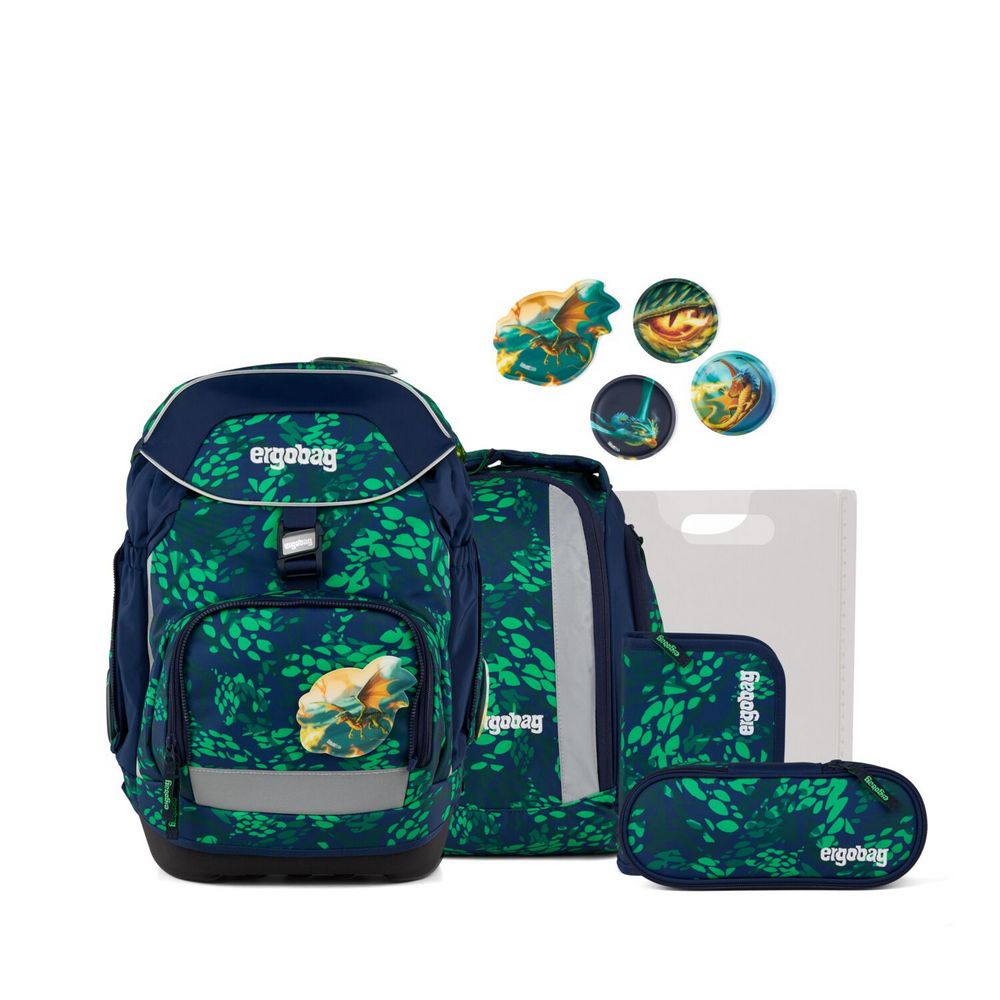 ergobag pack Schulranzen Set DrachenbezwingBär 6tlg.