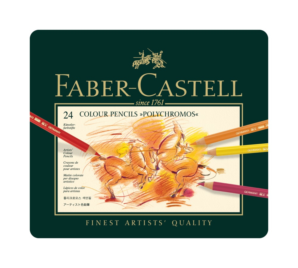 Faber-Castell Farbstifte Polychromos Metallbox 24 Stk.