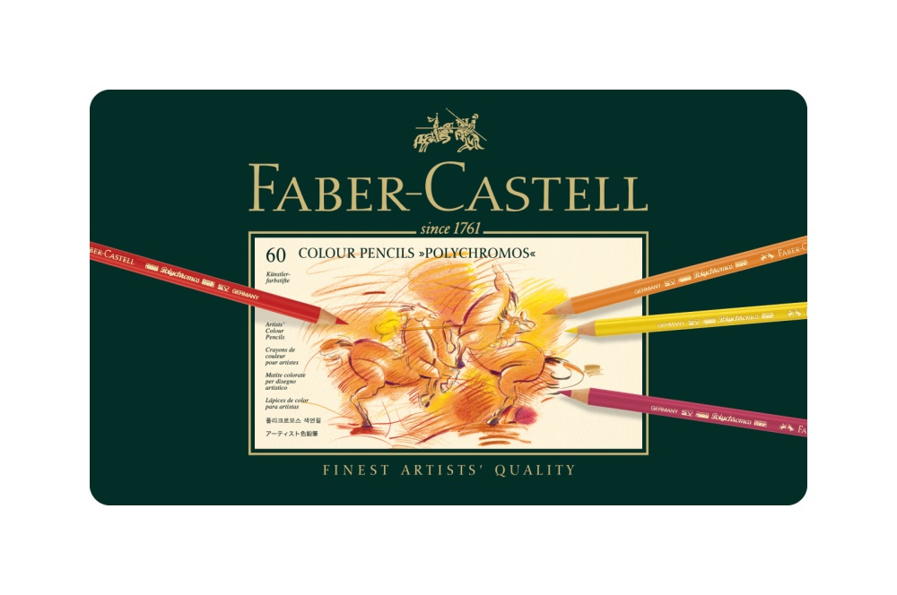 Faber-Castell Farbstifte Polychromos Metallbox 60 Stk.