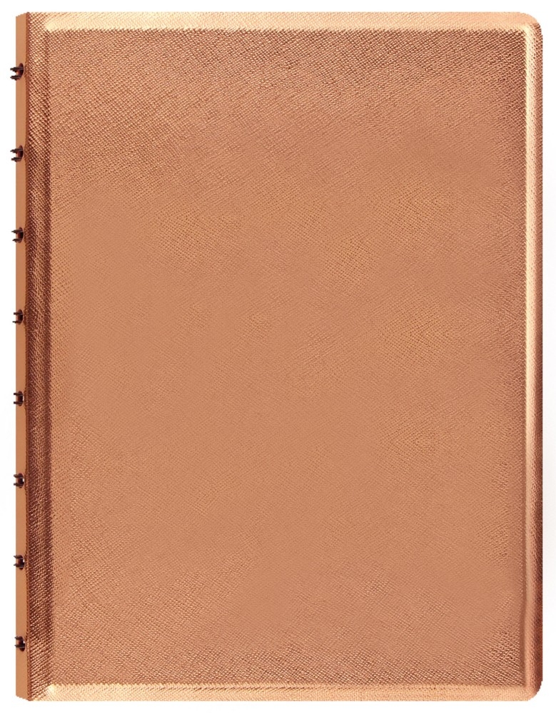 Filofax Notebook A5 Saffiano Metallic Rose Gold