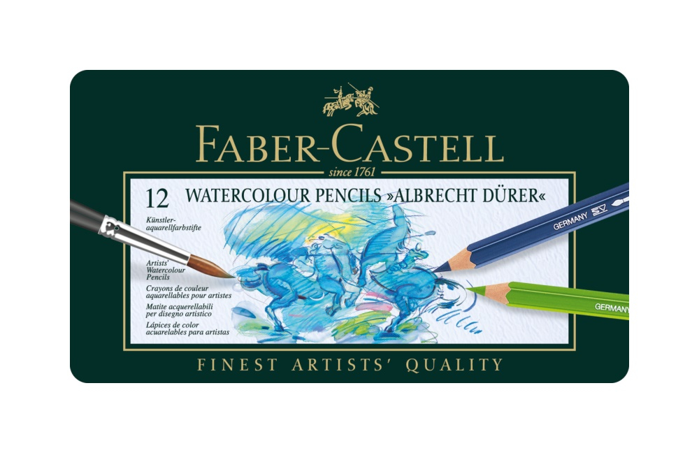 Faber-Castell Aquarellstift Albrecht Dürer Metallbox 12 Stk.