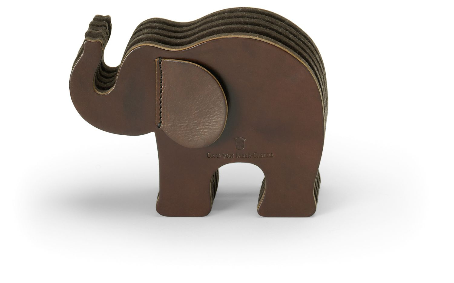 Graf von Faber-Castell Stifteköcher Elefant Medium Dunkelbraun