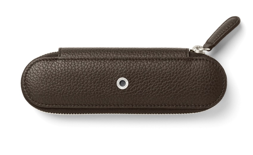Graf von Faber-Castell 2er Stifte-Etui Cashmere mit Reißverschluss dunkelbraun