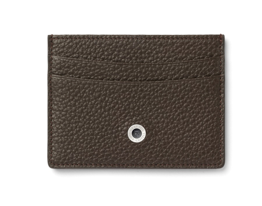 Graf von Faber-Castell Kreditkartenetui zweiseitig Cashmere dunkelbraun