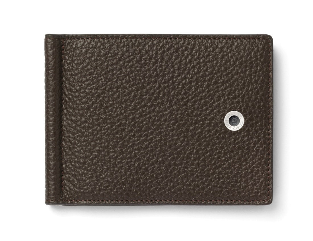 Graf von Faber-Castell Kreditkartenetui mit Geldklammer Cashmere dunkelbraun