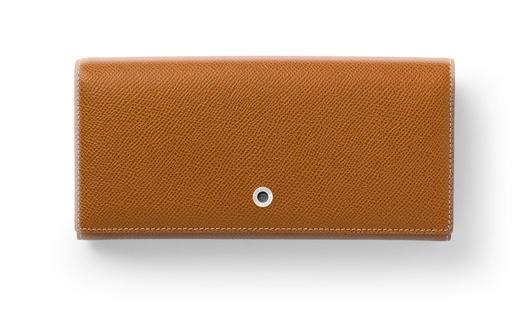 Graf von Faber-Castell Geldbörse Damen Epsom Druckknopf Cognac