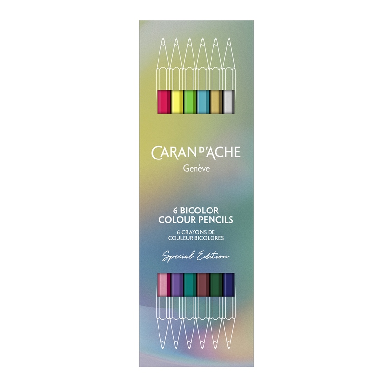 Caran d'Ache Buntstifte Bicolor Claim Your Style v5 6 Stk. - Sonderedition
