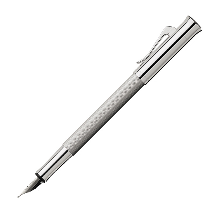 Graf von Faber-Castell Füllhalter Guilloche Rhodiniert M