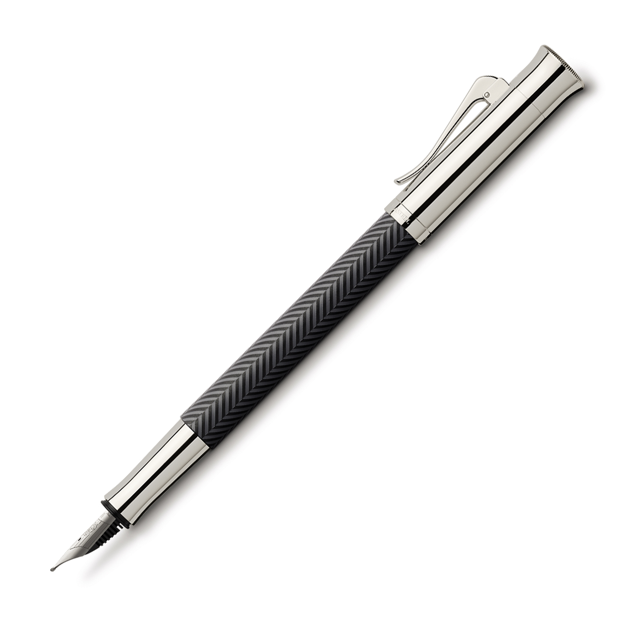 Graf von Faber-Castell Füllhalter Guilloche Cisele Anthrazit B