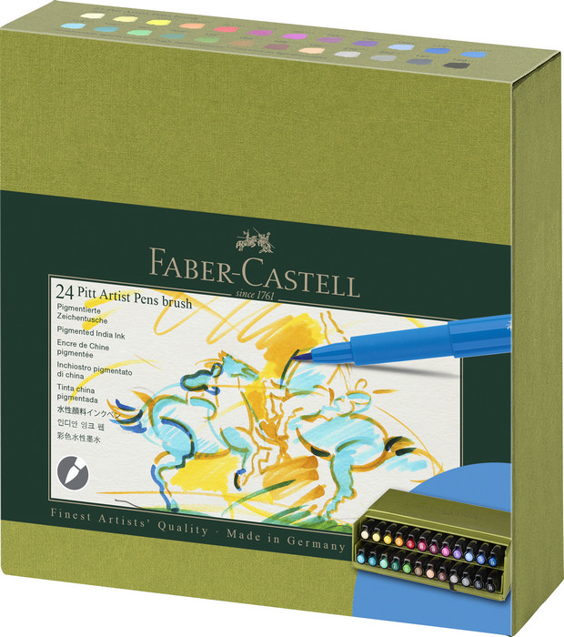 Faber-Castell Tuschestift PITT artist pen Brush 24er Set