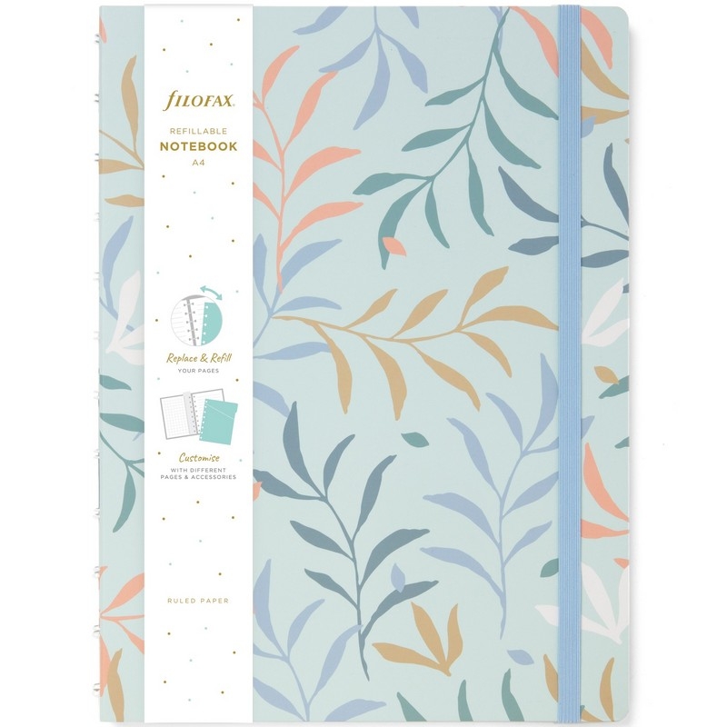 Filofax Notebook A4 Botanical Mint