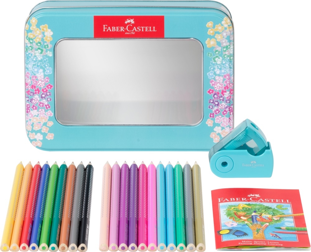 Faber-Castell Buntstifte Sparkle Geschenkset im Metalletui 20 Stk.