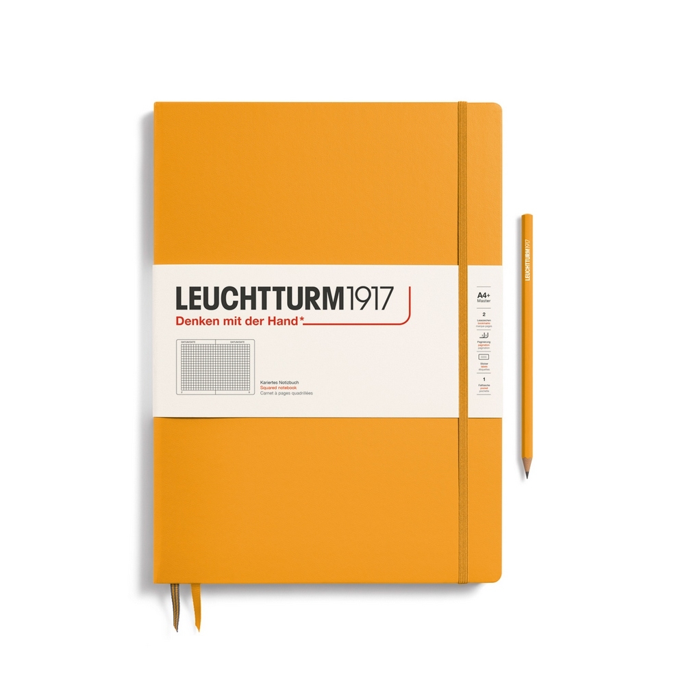 Leuchtturm1917 Notizbuch Master Slim (A4+) Hardcover Rising Sun Kariert