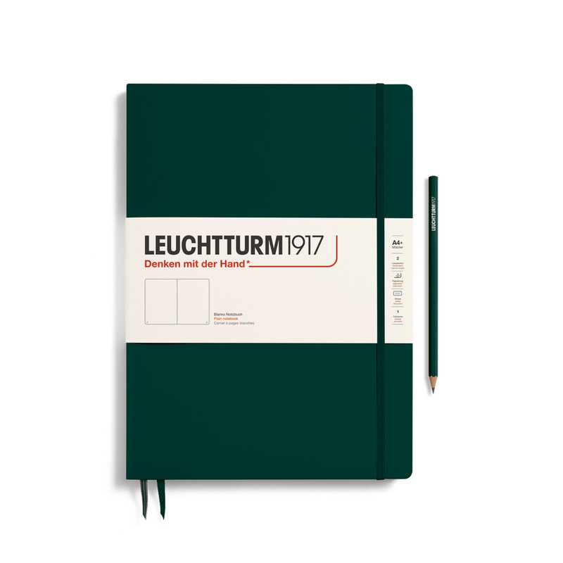 Leuchtturm1917 Notizbuch Master Slim (A4+) Hardcover Forest Green Blanko