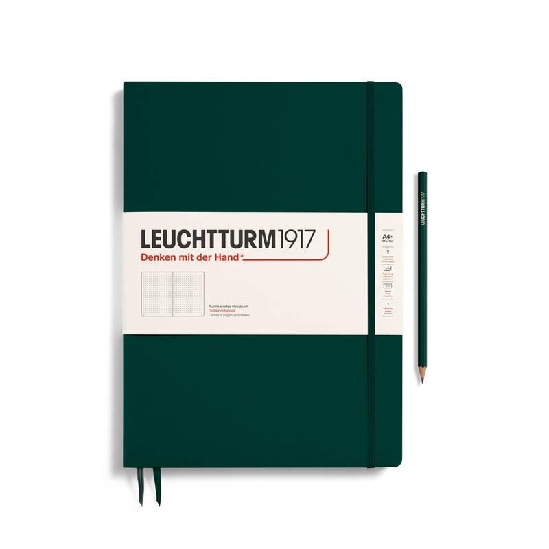 Leuchtturm1917 Notizbuch Master Slim (A4+) Hardcover Forest Green Punktkariert