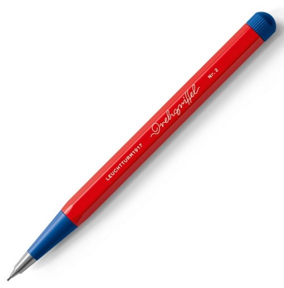 Leuchtturm1917 Bleistift Drehgriffel Nr.2 Bauhaus Edition Rot/Königsblau