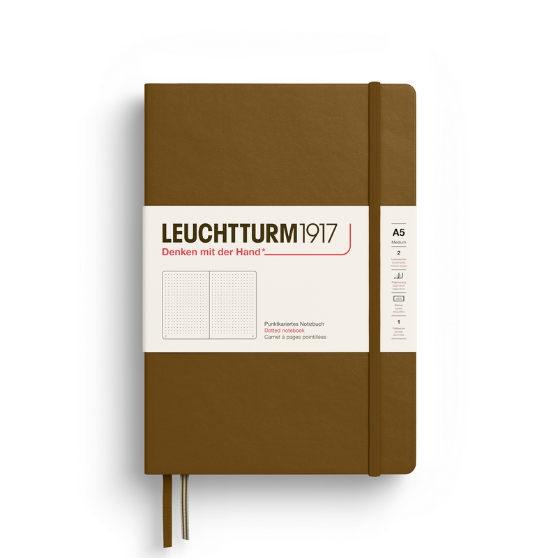 Leuchtturm1917 Notizbuch Medium Hardcover A5 Spice Brown punktkariert
