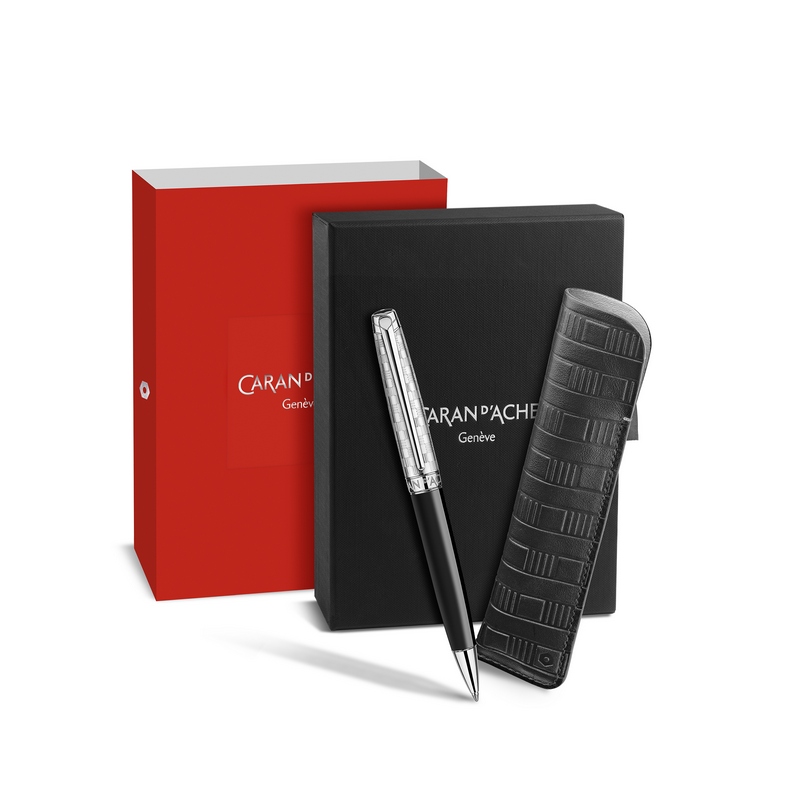 Caran d'Ache Kugelschreiber Set Leman Damier - Special Edition