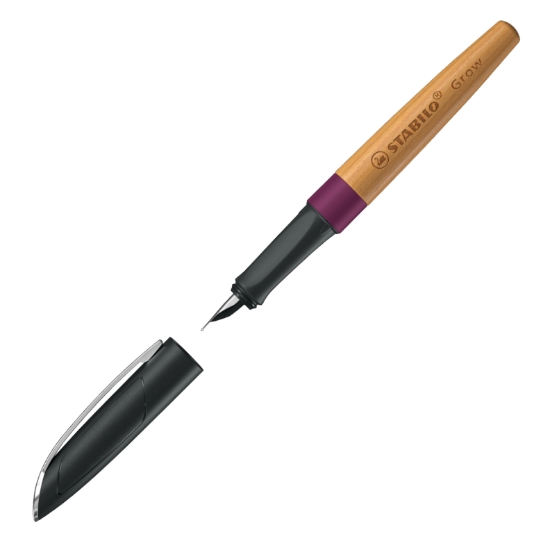 STABILO Füllfederhalter Grow Pflaumenrot/Kirsche M