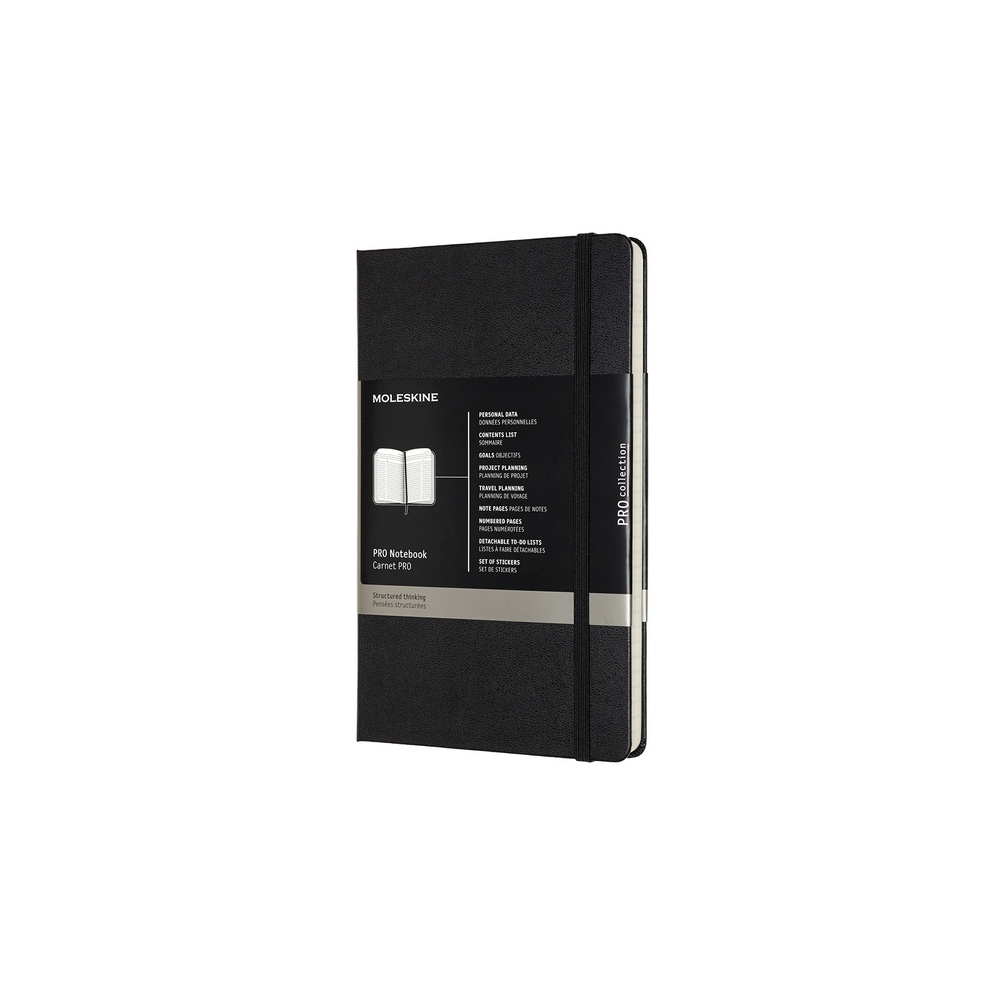 Moleskine Notizbuch PRO Large Hardcover Schwarz, liniert